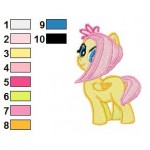 Sumptuous Fluttershy My Little Pony Embroidery Design